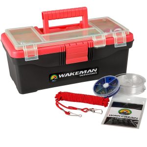Wakeman Outdoors Fishing Single Tray Tackle Box