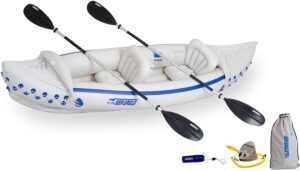 2. Sea Eagle 330 Deluxe 2 Person Inflatable Sport Kayak Canoe 